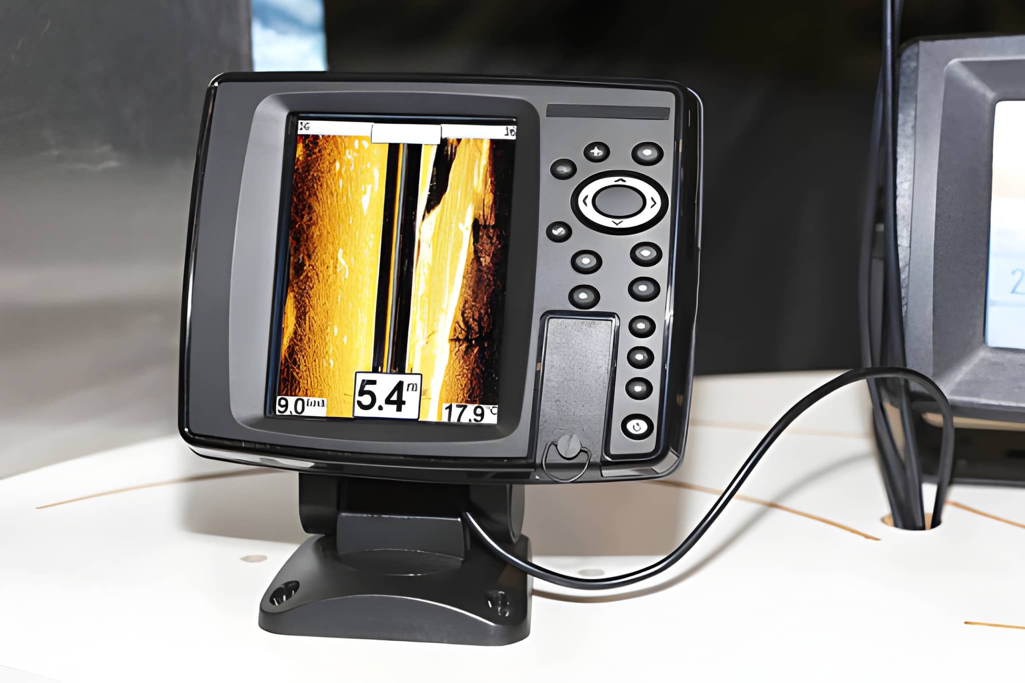 fish finders for pontoon boats LUCKY Sonar Portable Finder Transducer Wired Water Depth Boat Kayak Transducer Fish Finder Handheld Fishing Gifts Men : Electronics BroCraft Pontoon boat Universal Fishfinder